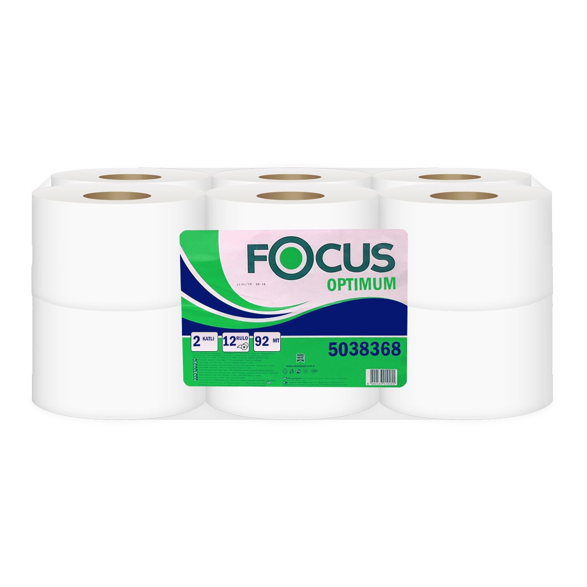 Focus Optimum Mini Jumbo Tuvalet Kağıdı 92 Metre (12 Adet)